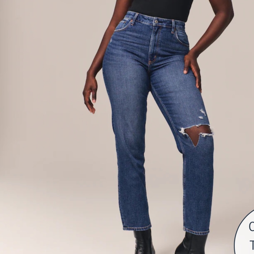 Abercrombie Curve Love High Rise Mom Jean